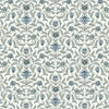 Vintage Blooms Wallpaper Wallpaper York Double Roll Blue 