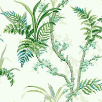 Enchanted Fern Wallpaper Wallpaper York Double Roll Blue/Green 