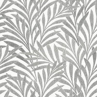 Tea Leaves Wallpaper Wallpaper Ronald Redding Designs Double Roll Cream/Black 