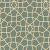 Sculptural Web Wallpaper Wallpaper Ronald Redding Designs Double Roll Dark Green/Gold 