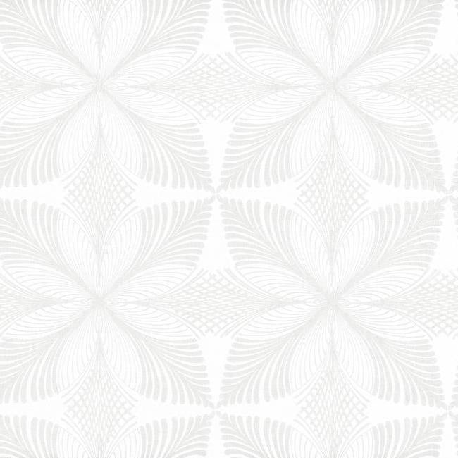 Roulettes Wallpaper Wallpaper Ronald Redding Designs Double Roll Lily White/Cream 