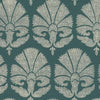 Ottoman Fans Wallpaper Wallpaper Ronald Redding Designs Double Roll Deep Teal/Cream 