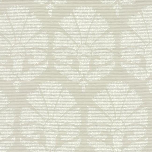 Ottoman Fans Wallpaper Wallpaper Ronald Redding Designs Double Roll Light Grey 