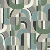 Sculpture Garden Wallpaper Wallpaper Ronald Redding Designs Double Roll Dark Blue/Green 