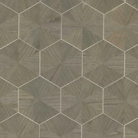 Hexagram Wood Veneer Wallpaper Wallpaper Ronald Redding Designs Yard Caper 