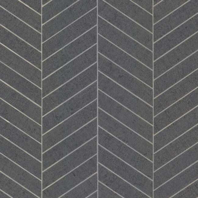 Atelier Herringbone Wallpaper Wallpaper Ronald Redding Designs Yard Steel Blue 