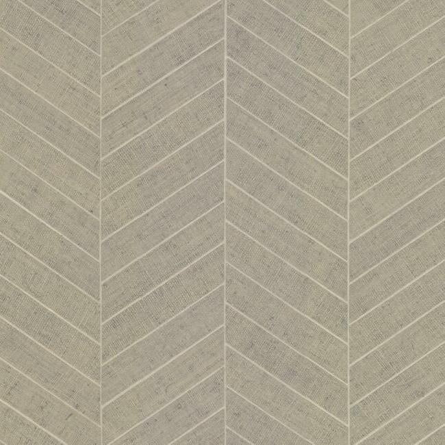 Atelier Herringbone Wallpaper Wallpaper Ronald Redding Designs Yard Linen 