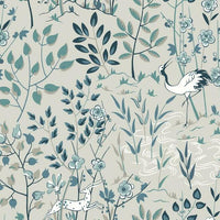Aspen Wallpaper Wallpaper Ronald Redding Designs Double Roll Steel Blue 