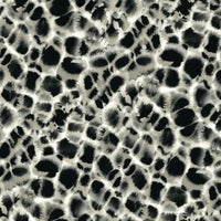 Leopard Rosettes Wallpaper Wallpaper Ronald Redding Designs Double Roll Black/Linen 