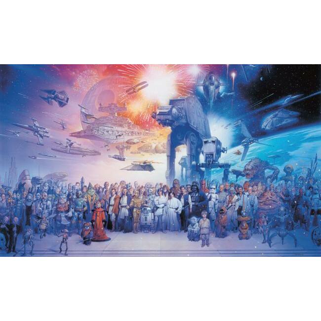 Star Wars Saga XL Wall Mural Wall Mural RoomMates Each Purple 