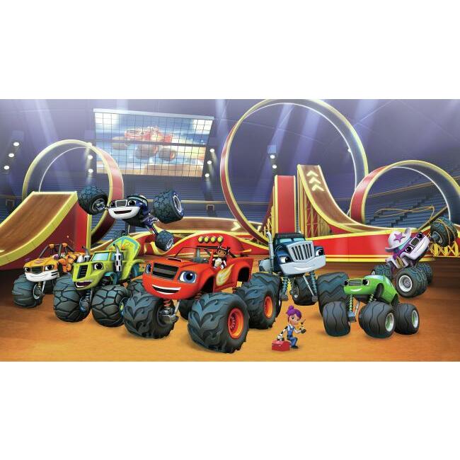 Blaze XL Wall Mural Wall Mural RoomMates Each Red 