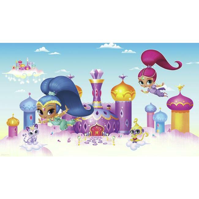 Shimmer And Shine XL Wall Mural Wall Mural RoomMates Each Pink 