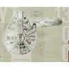 Star Wars Millennium Falcon ML Wall Mural Wall Mural RoomMates Each Beige 
