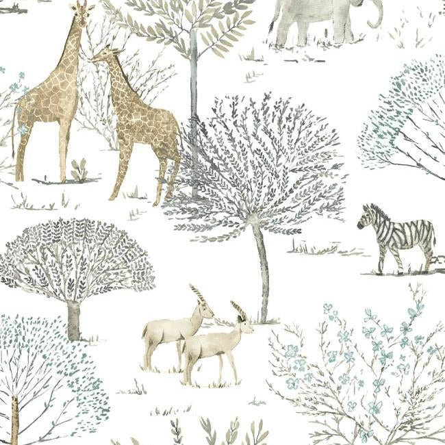 On The Savanna Wallpaper Wallpaper York Double Roll Neutral 