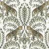 Jungle Leopard Wallpaper Wallpaper Ronald Redding Designs Double Roll White/Black 