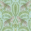 Jungle Leopard Wallpaper Wallpaper Ronald Redding Designs Double Roll Teal 