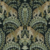 Jungle Leopard Wallpaper Wallpaper Ronald Redding Designs Double Roll Black/Green 
