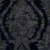 Charleston Damask Wallpaper Wallpaper Ronald Redding Designs Double Roll Navy 