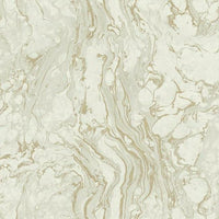 Polished Marble Wallpaper Wallpaper Ronald Redding Designs Double Roll White/Gold 