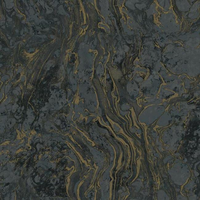 Polished Marble Wallpaper Wallpaper Ronald Redding Designs Double Roll Black 