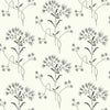 Wildflower Wallpaper Wallpaper Magnolia Home Double Roll Black On White 