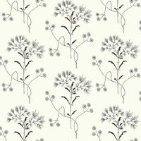 Wildflower Wallpaper Wallpaper Magnolia Home Double Roll Black On White 