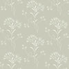 Wildflower Wallpaper Wallpaper Magnolia Home Double Roll Cupola / Light Grey 