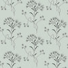 Wildflower Wallpaper Wallpaper Magnolia Home Double Roll Wedding Band / Blue 
