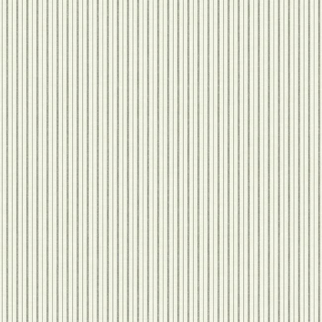 French Ticking Wallpaper Wallpaper Magnolia Home Double Roll Charcoal/Black 