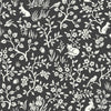 Fox & Hare Wallpaper Wallpaper Magnolia Home Double Roll Straight Black 