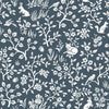 Fox & Hare Wallpaper Wallpaper Magnolia Home Double Roll Navy 