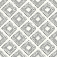 Diamond Sketch Wallpaper Wallpaper Magnolia Home Double Roll Black On White 