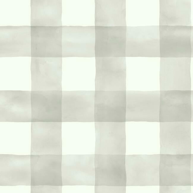 Watercolor Check Wallpaper Wallpaper Magnolia Home Double Roll Sunday Stroll 