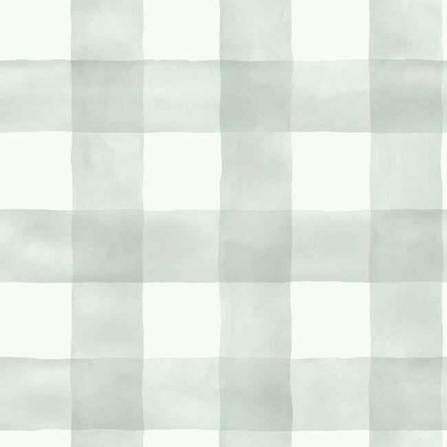 Watercolor Check Wallpaper Wallpaper Magnolia Home Double Roll Wedding Band 