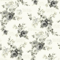 Heirloom Rose Wallpaper Wallpaper Magnolia Home Sample Grey/Buff