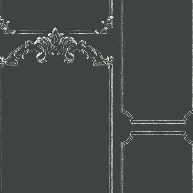 Chalkboard Wallpaper Wallpaper Magnolia Home Double Roll Black 