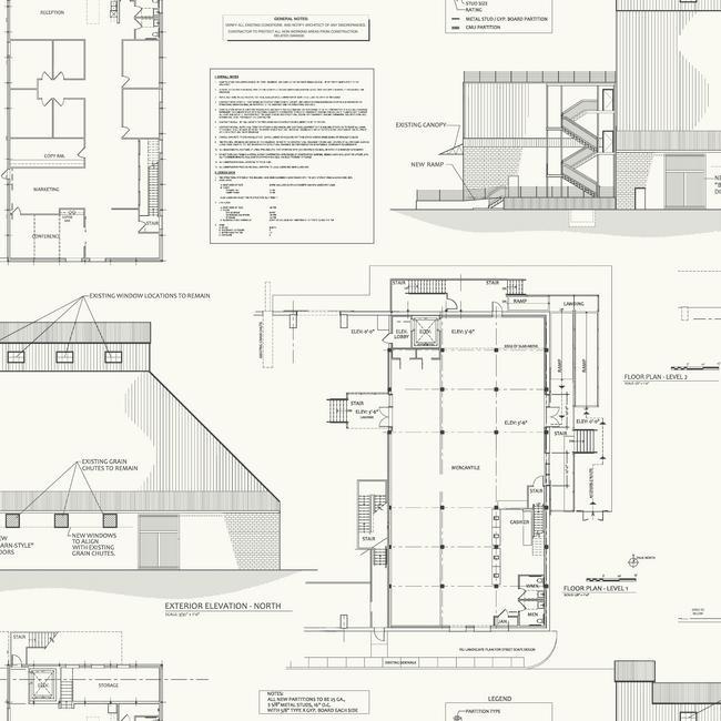 The Market Wallpaper Wallpaper Magnolia Home Double Roll White 