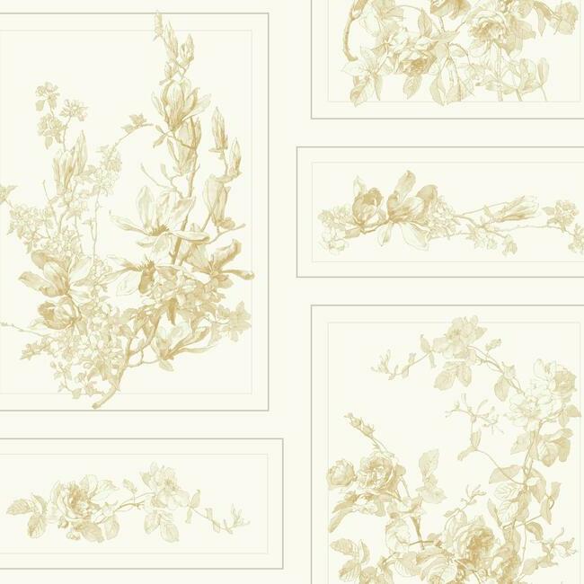 The Magnolia Wallpaper Wallpaper Magnolia Home Double Roll Sunny 