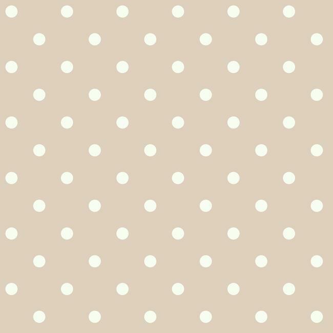 Dots on Dots Wallpaper Wallpaper Magnolia Home Double Roll White/Clay Pink 
