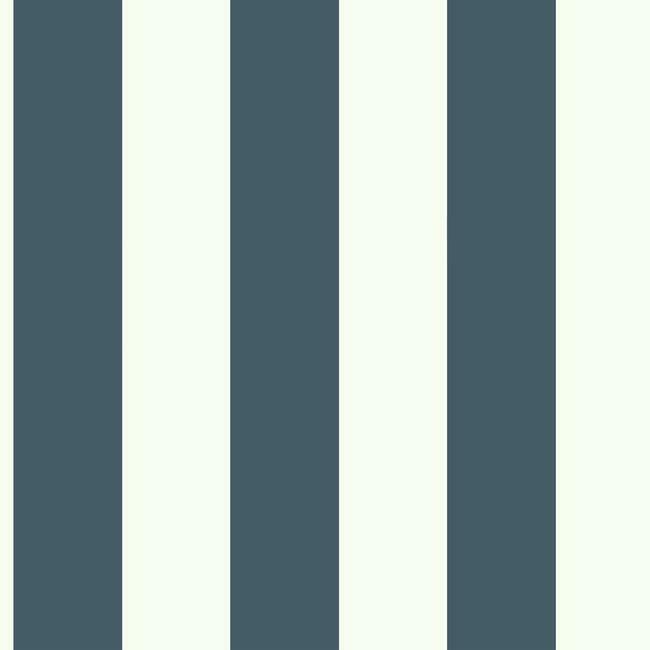 Awning Stripe Wallpaper Wallpaper Magnolia Home Double Roll Navy 