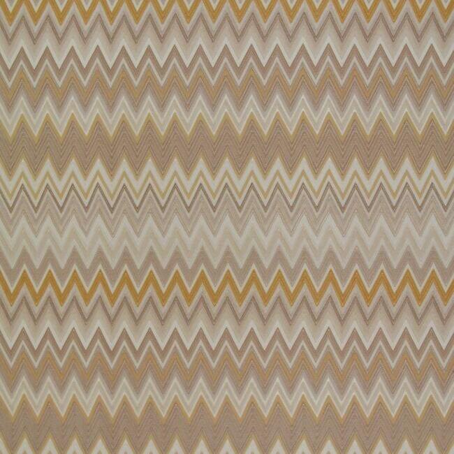 Zig Zag Multicolore Wallpaper Wallpaper York Designer Series Double Roll Cream/Tan/Gold 