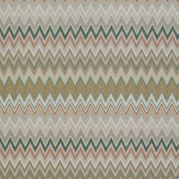Zig Zag Multicolore Wallpaper Wallpaper York Designer Series Double Roll Blush/Jade/Warm Grey 