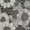 Anemones Wallpaper Wallpaper York Designer Series Double Roll Black/Silver 