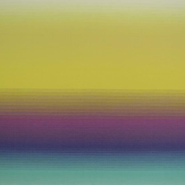 Riga Sfumata Wallpaper Wallpaper York Designer Series Double Roll Aqua/Violet/Yellow 