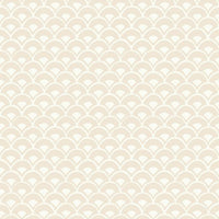 Stacked Scallops Wallpaper Wallpaper Magnolia Home Double Roll Ella Rose / Soft Pink 