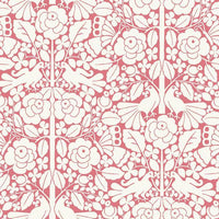 Fairy Tales Wallpaper Wallpaper Magnolia Home Double Roll Pink Coral 