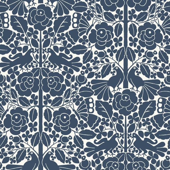 Fairy Tales Wallpaper Wallpaper Magnolia Home Double Roll Navy 