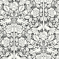 Fairy Tales Wallpaper Wallpaper Magnolia Home Double Roll White/Black 