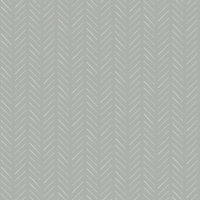 Pick-Up Sticks Wallpaper Wallpaper Magnolia Home Double Roll White/Blue-Grey 