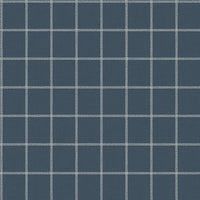 Sunday Best Wallpaper Wallpaper Magnolia Home Double Roll White/Navy 